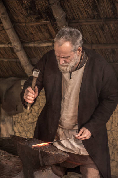 istock An individual viking blacksmith in a viking settlement 1280470439