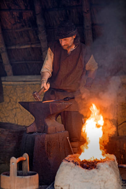 istock An individual viking blacksmith in a viking settlement 1280471411