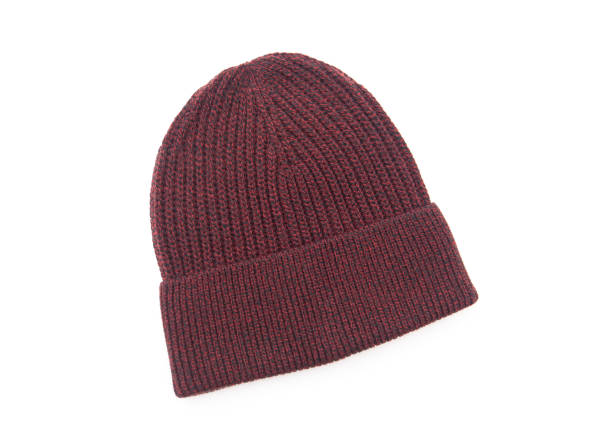 istock Knitted seasonal autumn winter hat isolated on white 1280473031