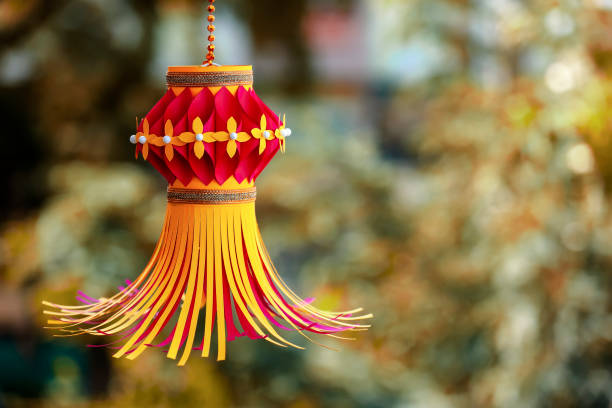 Indian Festival Diwali , colorful Lantern for Diwali festival stock photo