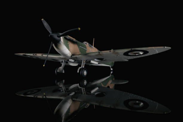istock Spitfire On Black Background, Model Photography 1280473574