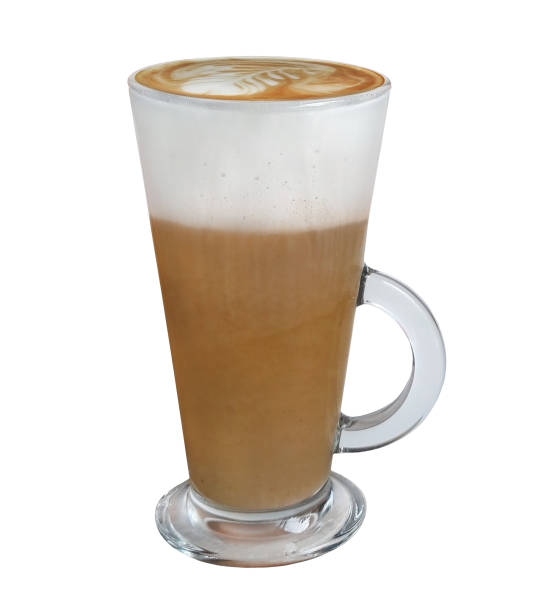 istock Glass of coffee on white bg 1280476064