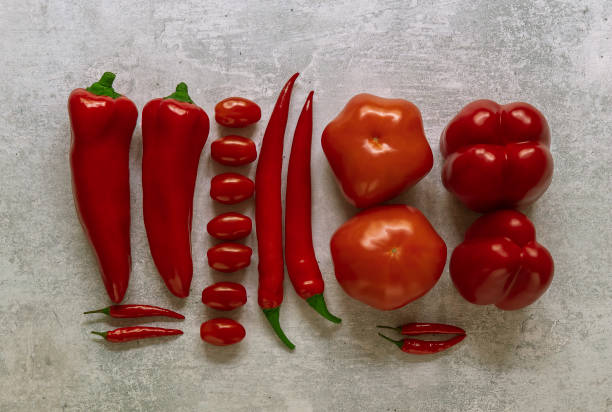 istock Fresh ripe vegetables in knolling style 1280476195