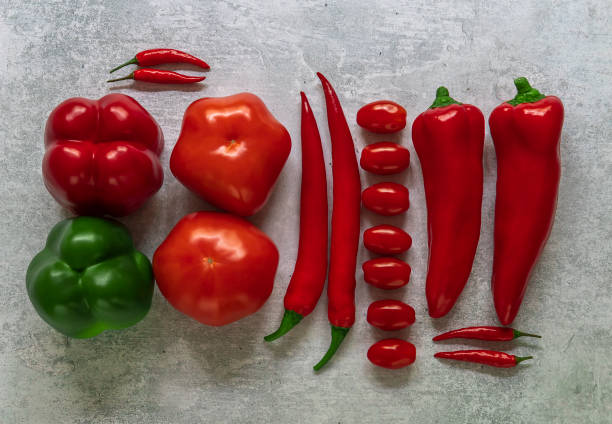 istock Fresh ripe vegetables in knolling style 1280476198
