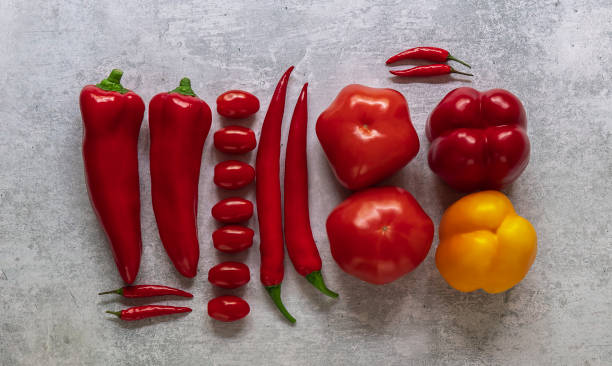 istock Fresh ripe vegetables in knolling style 1280476200