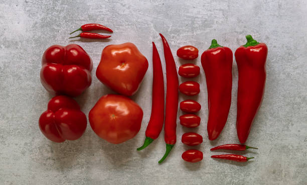 istock Fresh ripe vegetables in knolling style 1280476201