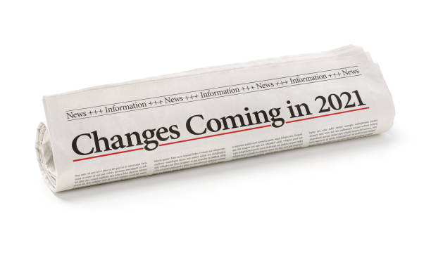 istock Rolled newspaper with the headline Changes coming in 2021 1280477577