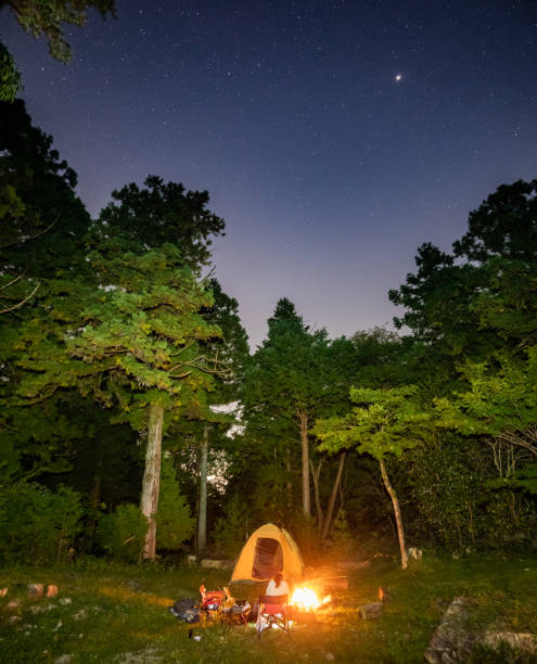 Couple Sea Kayaking in the Apostle Islands.