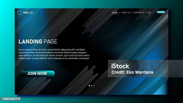 Layout Loading Backdrop Website Ui Background Design For Website Landing Page Background Stock ...