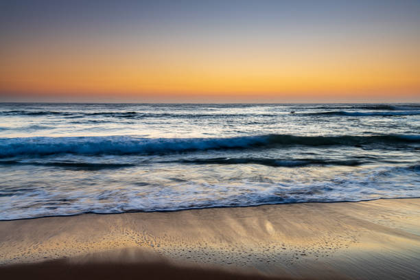 istock Pretty Winter Sunrise Seascape 1280485787