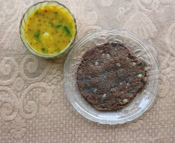 Navratiri Vrat Food Kuttu ki roti with aalu ki sabzi
