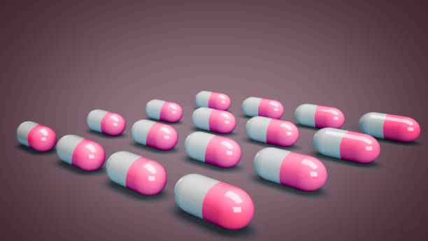 istock Medical capsules and tablets in 3D 1280488637