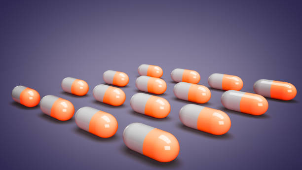 istock Medical capsules and tablets in 3D 1280488655