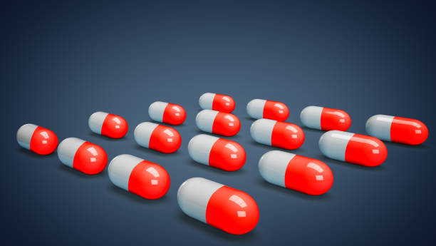 istock Medical capsules and tablets in 3D 1280488732