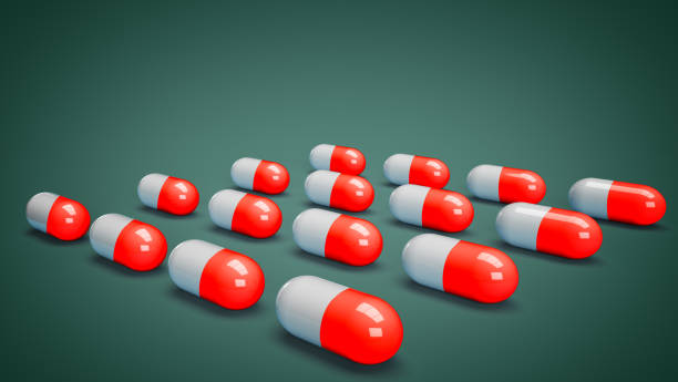 istock Medical capsules and tablets in 3D 1280488755