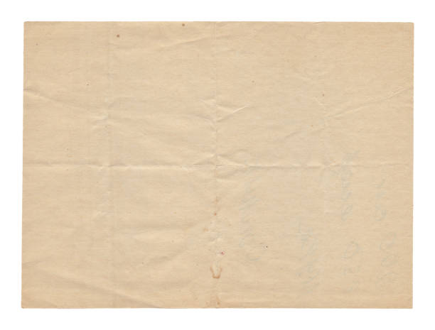 istock Old vintage rough paper with scratches and stains texture isolated 1280489087