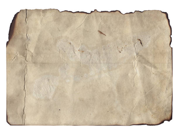 istock Old vintage texture retro paper with burned edges, stains and scratches background 1280489633