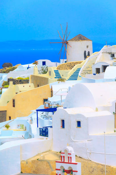 istock Oia windmill in Santorini island in Greece 1280491314