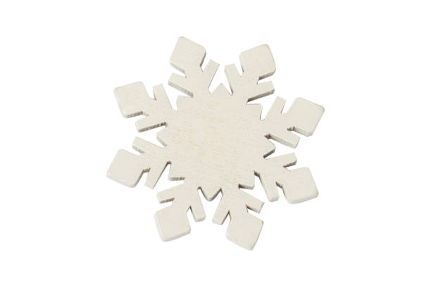istock Snowflake on a white isolated background. New Year, winter concept. Flat lay, top view. 1280493498