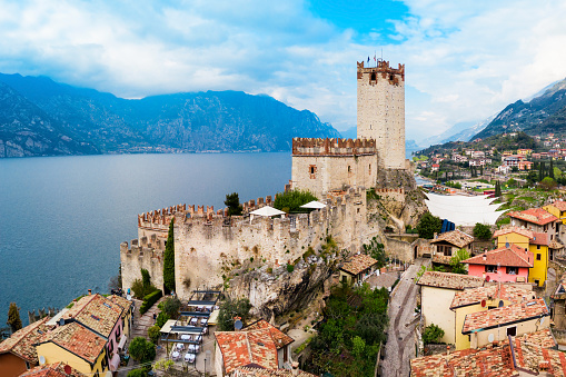Scaliger Castle or Castello Scaligero is a medieval fortress in the Malcesine old town on the shore of Lake Garda in Verona province, Italy