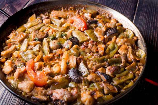 istock Vegetarian paella, traditional Mediterranean food 1280502054