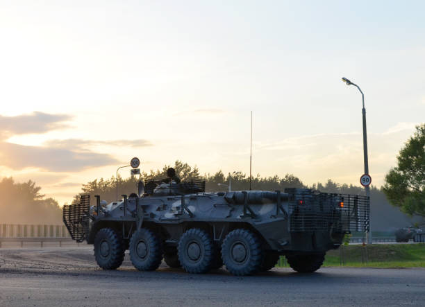 istock Armed forces. Military equipment and armed tanks. 1280503652
