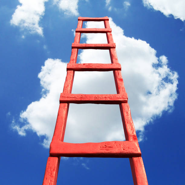istock Stairway to sky vintage style 1280505321