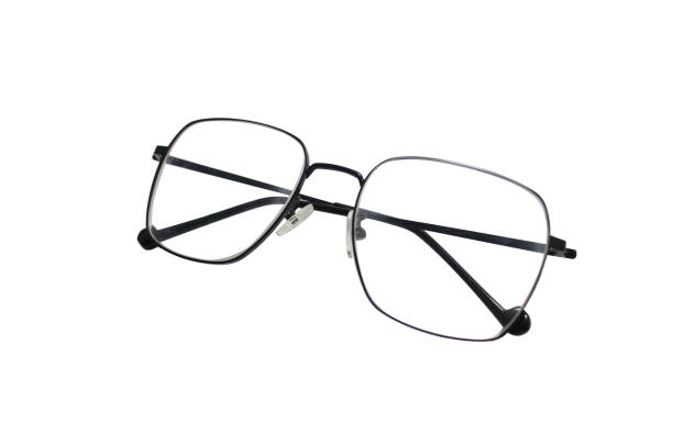 istock isolated​ black​ eyeglasses on​ white​ background. 1280506563