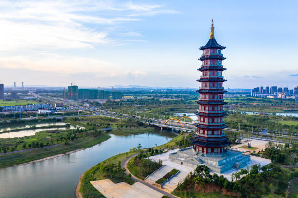 istock Asian Chinese pagoda architectural style 1280507844