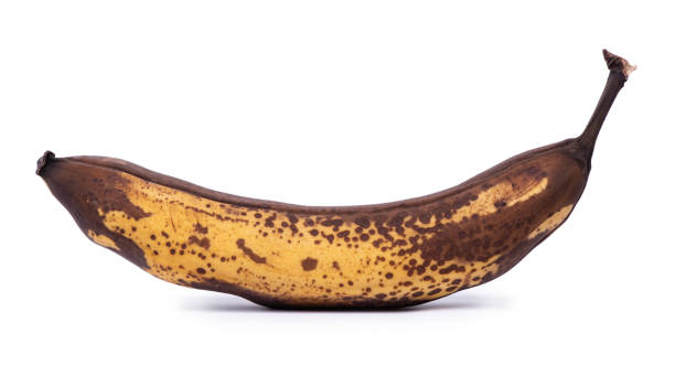 przejrzałego banana - banana rotting ripe above zdjęcia i obrazy z banku zdjęć