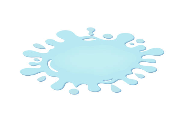 ilustraciones, imágenes clip art, dibujos animados e iconos de stock de agua - puddle condensation water drop