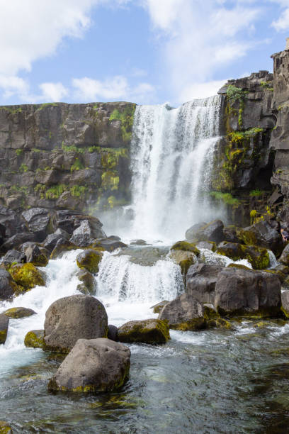 istock Oxararfoss waterfall summer day view, Thingvellir, Iceland 1280515856