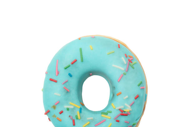 istock Donut in blue glaze 1280516033