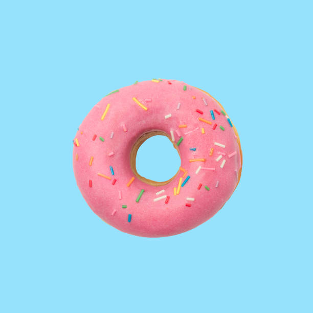 istock Donut in pink glaze 1280516040