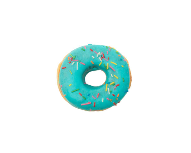 istock Donut in blue glaze 1280516106