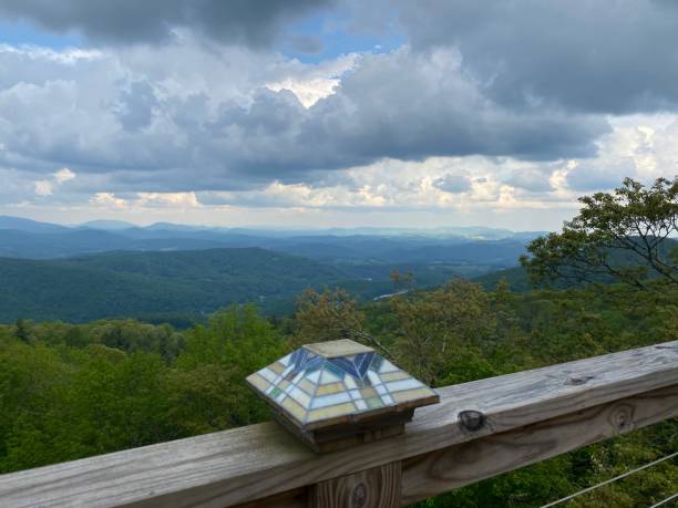 istock Beautiful Afternoon Mountain Views with clouds rolling in 1280516529