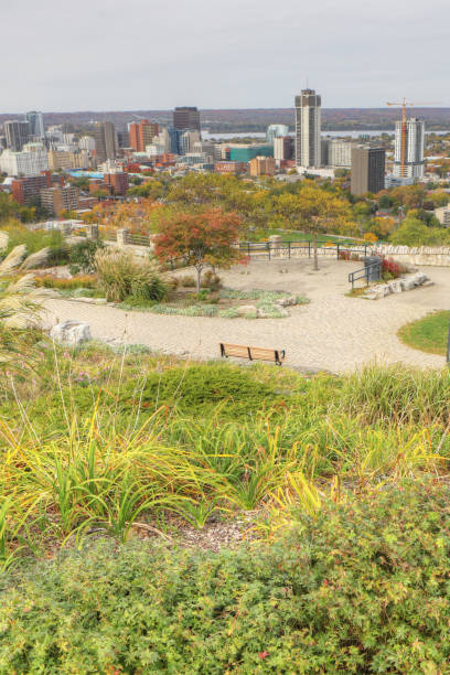 istock Vertical colorful view of Hamilton, Ontario in the fall 1280518962