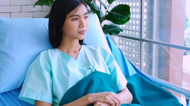 istock Happy patient getting well improvement at hospital 1280529685