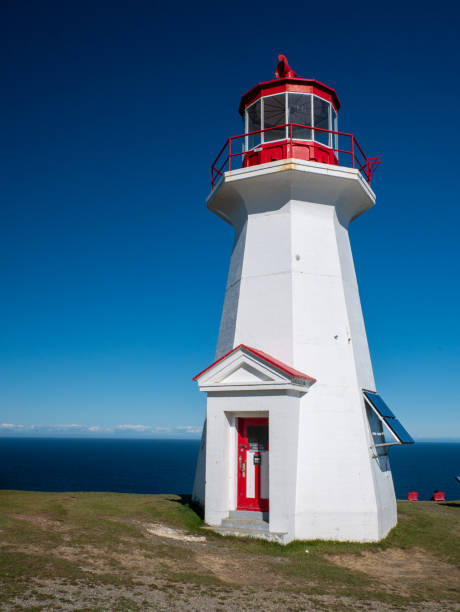 istock Stunning old lighthouse with a blue sky as a background 1280532501