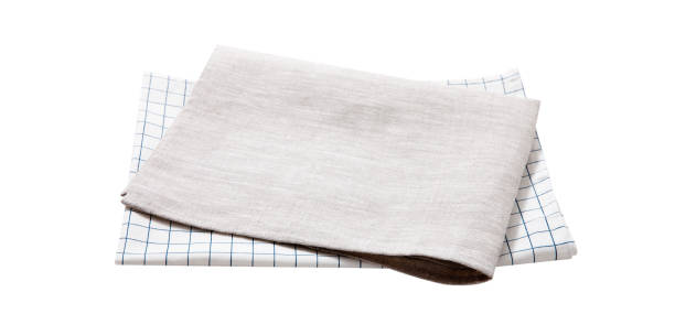 istock Kitchen towel, napkin isolated. Top view mockup 1280533045