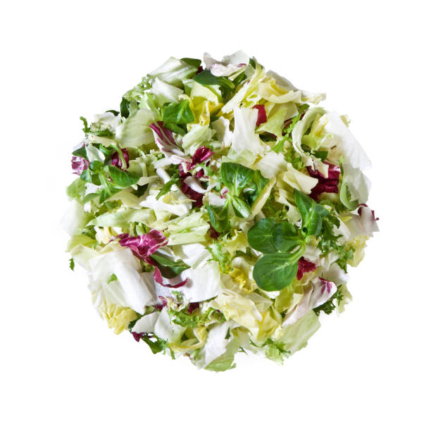 istock Mixed Salad Radicchio, Iceberg, Indivia, Valeriana Isolated 1280534326