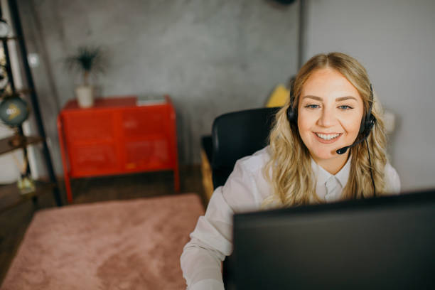 istock Young teacher works from home 1280536075
