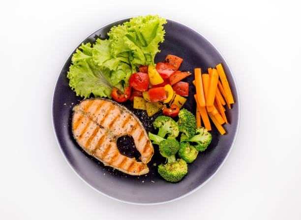 istock Salmon steak favorite food 1280537781