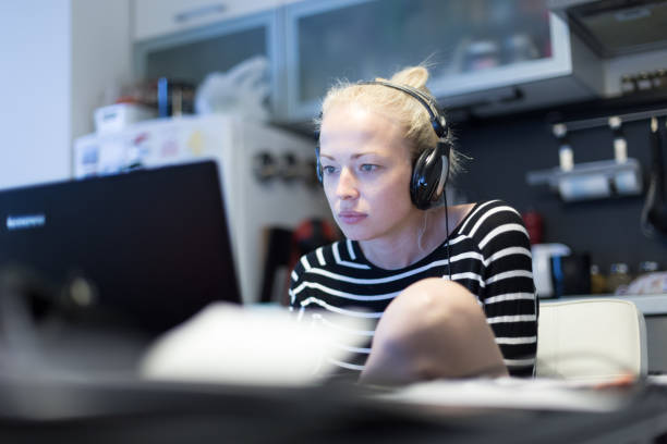 istock Businesswoman Using Laptop While Sitting At Home 1280548084