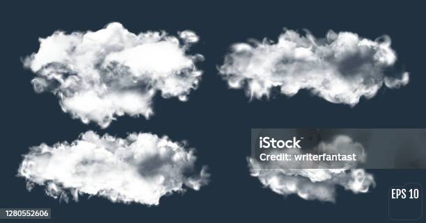 Thundercloud Pattern Realistic Thundercloud Gradient Mesh Cloud Stock Illustration ...