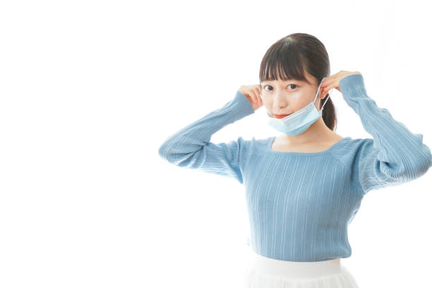 istock Young woman wearing a mask casual image 1280553191
