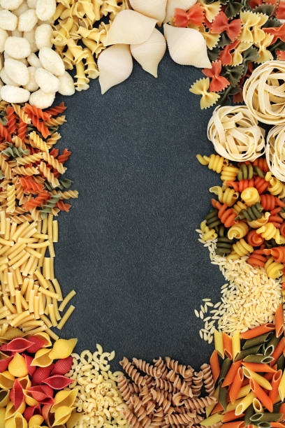 istock Italian Tricolore and Whole Wheat Pasta Border 1280558905