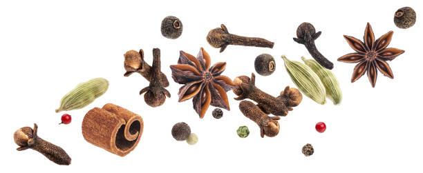 istock Aromatic spices collection, igredients for mulled wine isolated on white background 1280559659