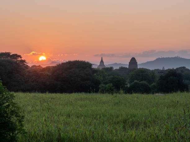 istock Bagan ancient temples in Myanmar at sunrise 1280559898