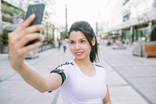 istock Taking a selfie on fitness session 1280562741